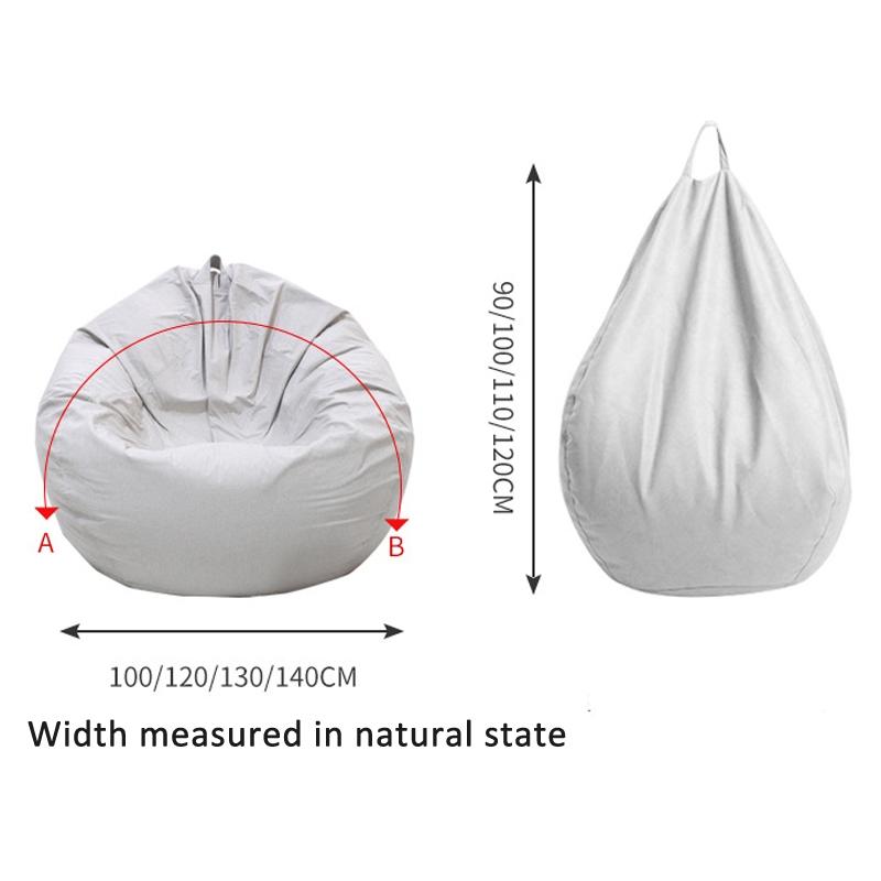 90x100cm Bean Bag Chair Waterproof Tech Fabric CoverDeep Blue