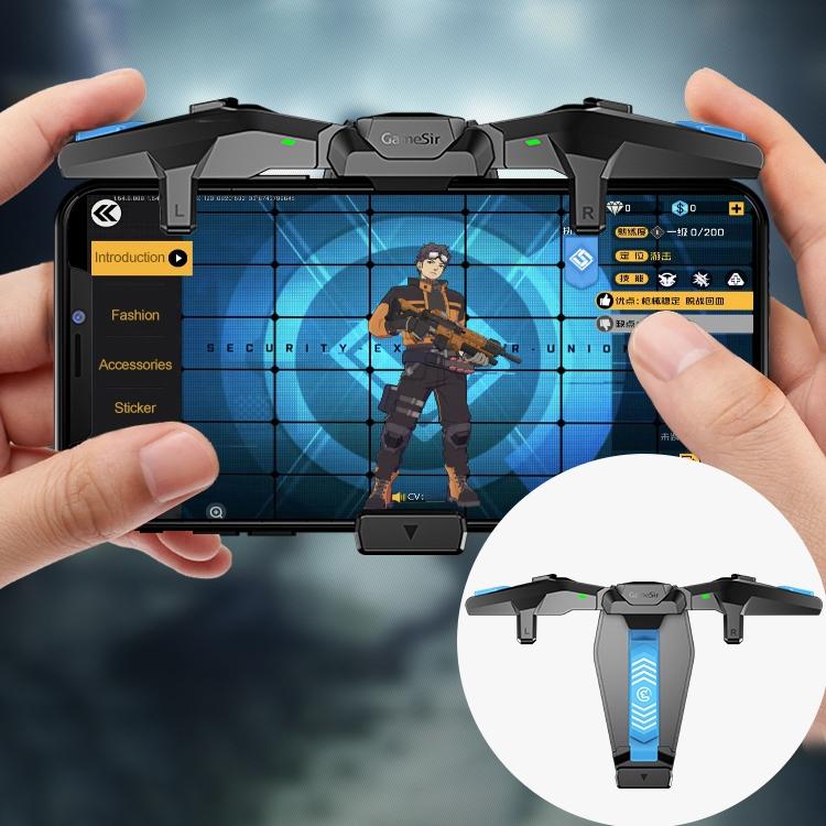 gamesir f4 foldable eagle wing shaped physical direct connect capacitor gamepad compatible with ios & android system devices