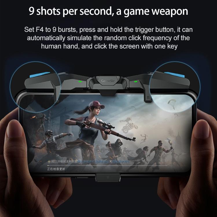 GameSir F4 Foldable Eagle Wing Shaped Physical Direct Connect Capacitor Gamepad Compatible with IOS & Android System Devices