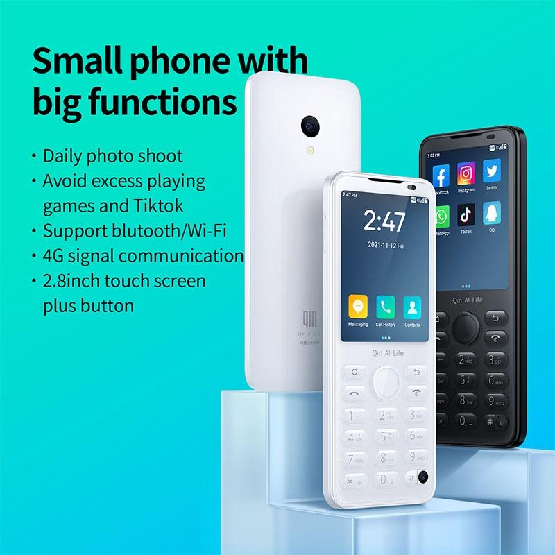 QIN F21 Pro, 3GB+32GB, 2.8 inch, Android 11 MTK6761 Quad-core up to 2.0GHz, 21 Keys, Network: 4G Black
