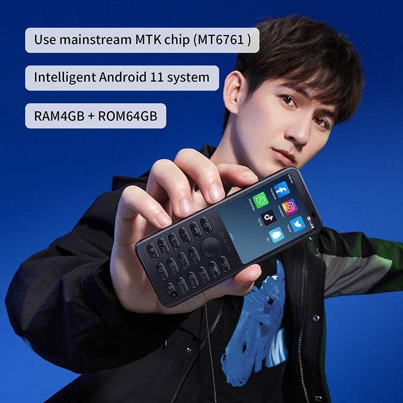 QIN F21 Pro, 3GB+32GB, 2.8 inch, Android 11 MTK6761 Quad-core up to 2.0GHz, 21 Keys, Network: 4G Black