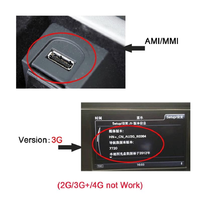 Car AMI USB-C - Type-C Charging Cable for Audi A4 A6 Q5 Q7 A5 - Volkswagen Touareg Golf CC