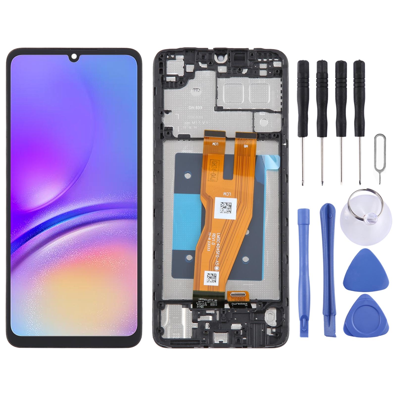 For Samsung Galaxy A05 SM-A055F Original LCD Screen Digitizer Full Assembly with Frame Black