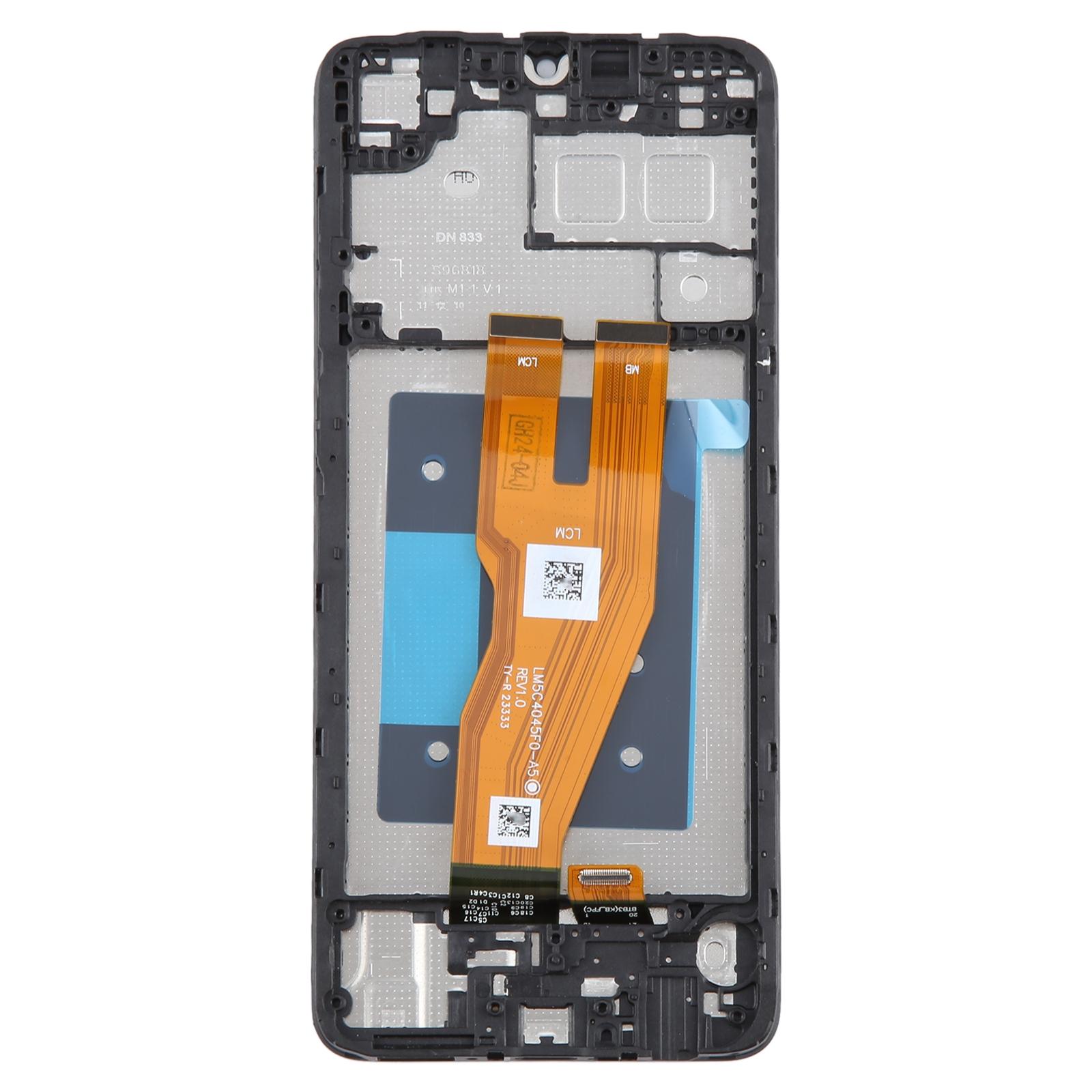 For Samsung Galaxy A05 SM-A055F Original LCD Screen Digitizer Full Assembly with Frame Black