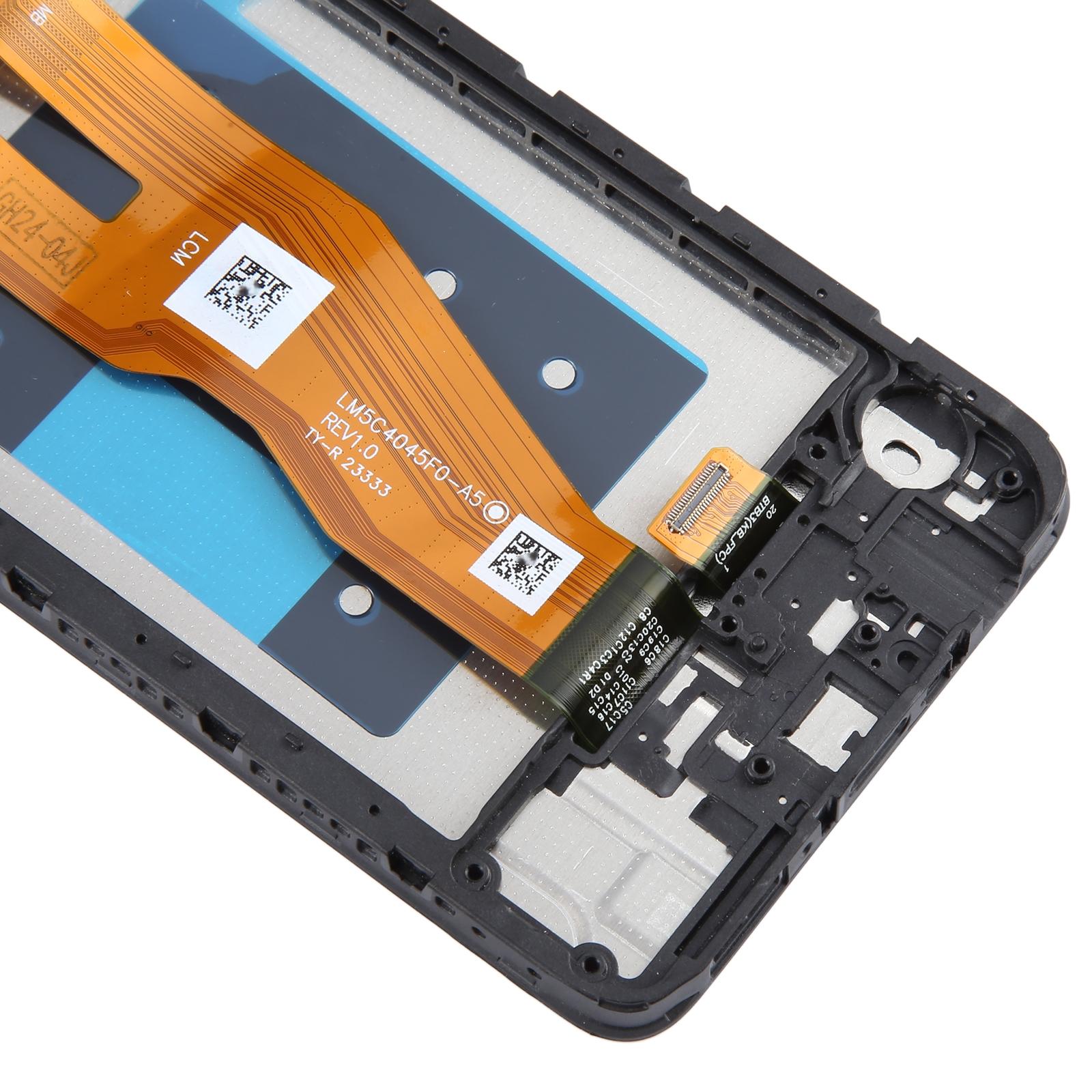 For Samsung Galaxy A05 SM-A055F Original LCD Screen Digitizer Full Assembly with Frame Black