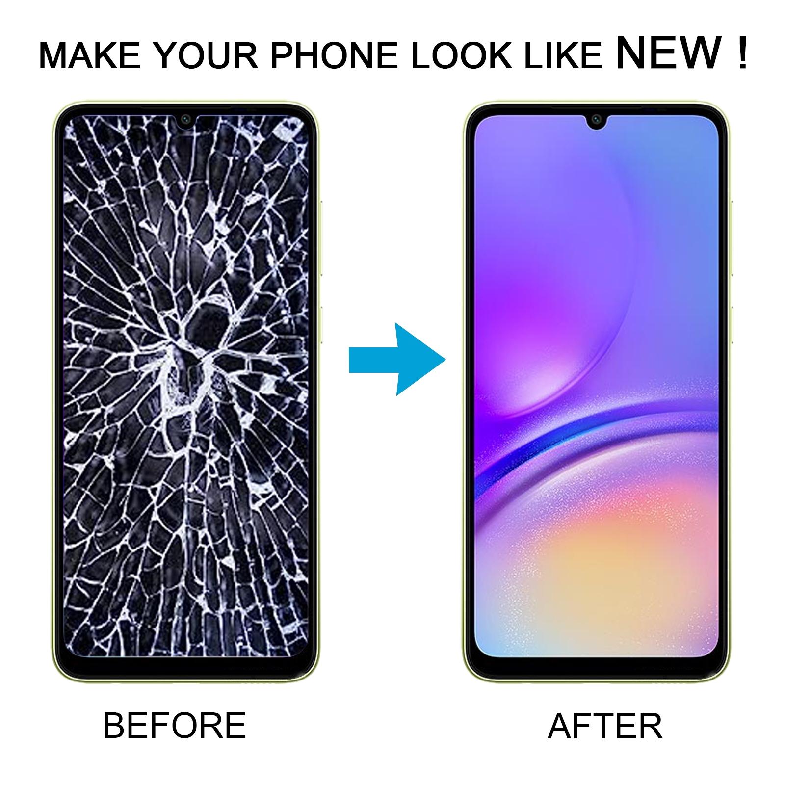 For Samsung Galaxy A05 SM-A055F Original LCD Screen Digitizer Full Assembly with Frame Black