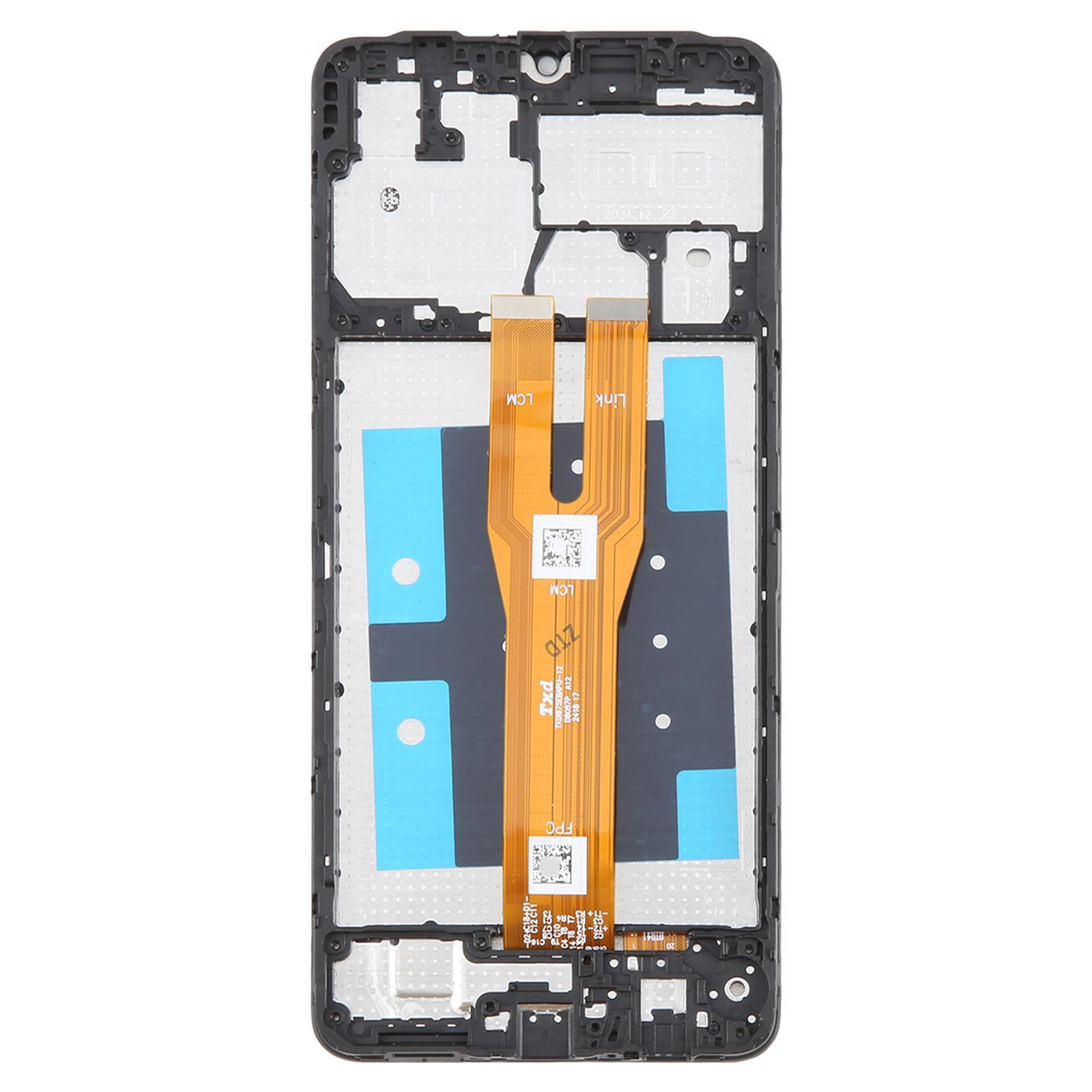 For Samsung Galaxy A06 SM-A065F Original LCD Screen Digitizer Full Assembly with Frame Black