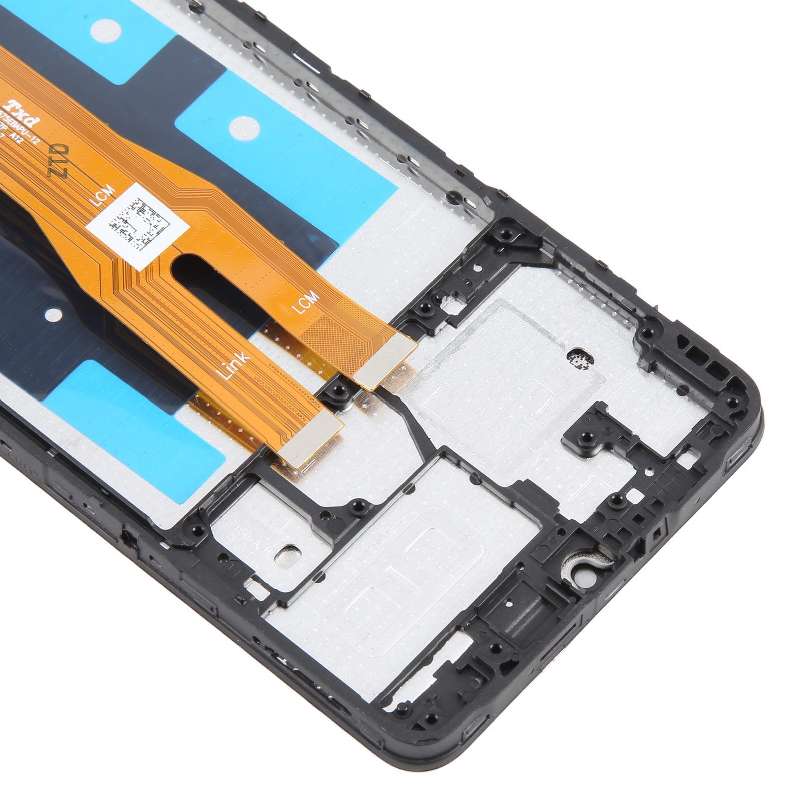 For Samsung Galaxy A06 SM-A065F Original LCD Screen Digitizer Full Assembly with Frame Black
