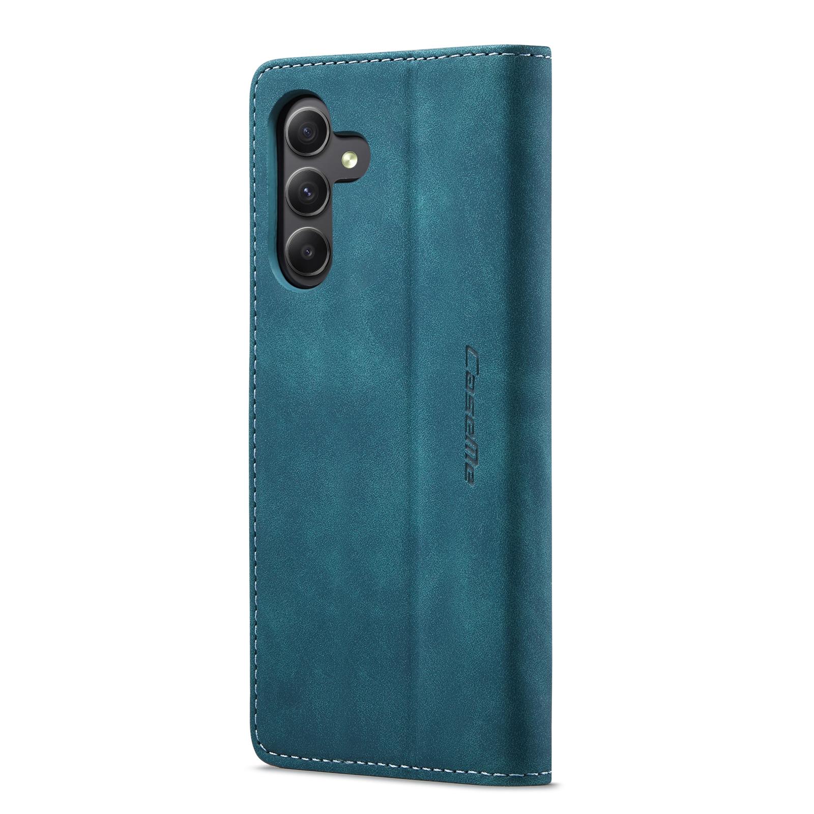 For Samsung Galaxy A15 5G CaseMe 013 Multifunctional Horizontal Flip Leather Phone CaseBlue