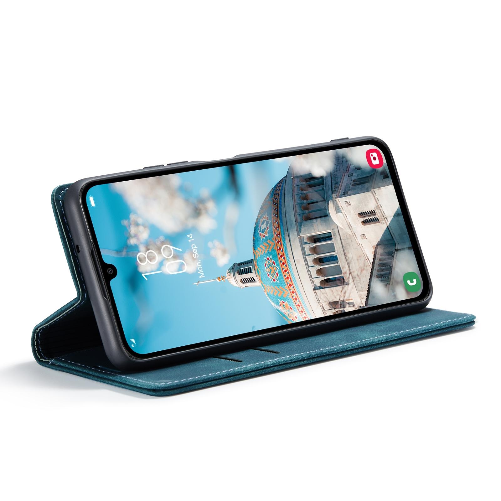 For Samsung Galaxy A15 5G CaseMe 013 Multifunctional Horizontal Flip Leather Phone CaseBlue