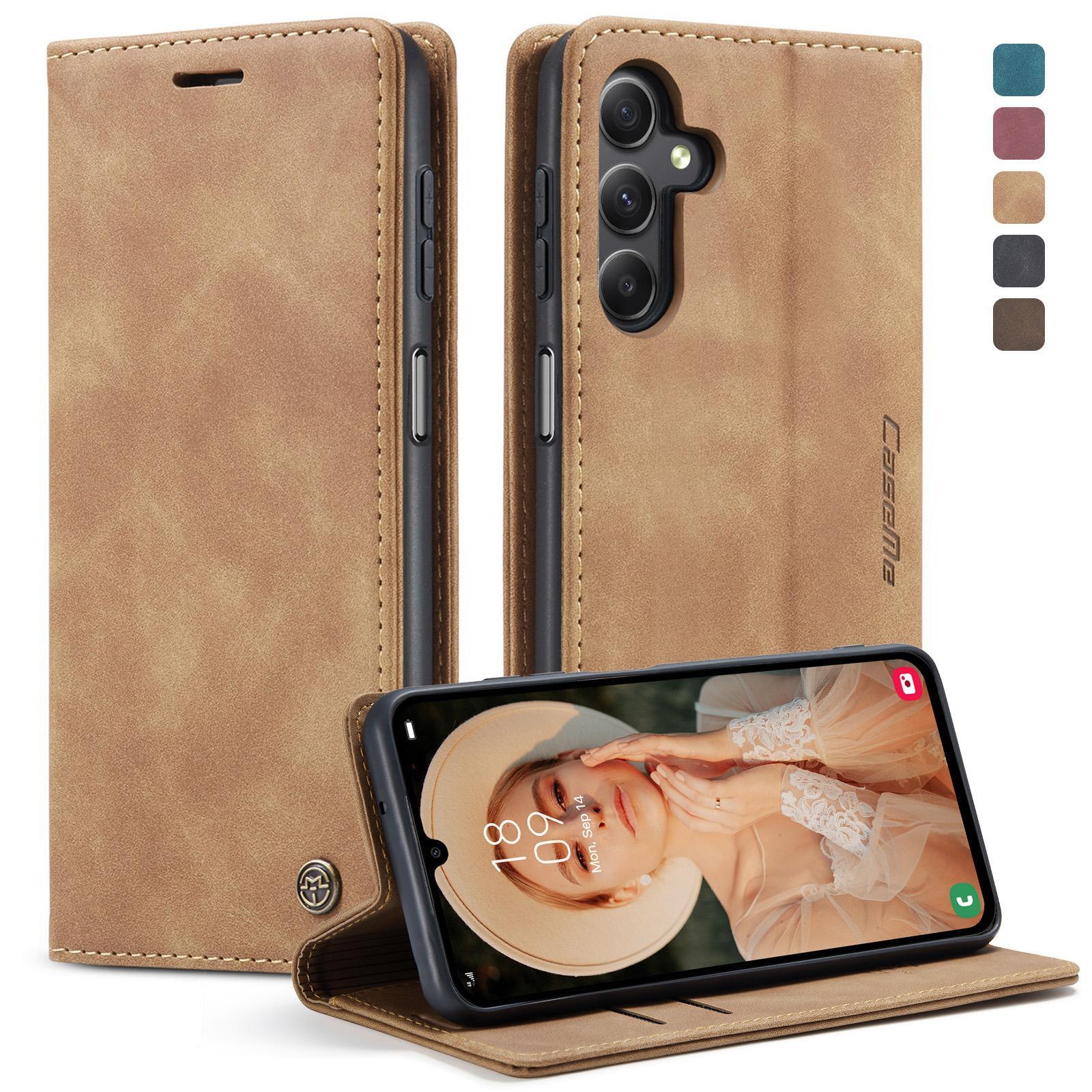 For Samsung Galaxy A15 5G CaseMe 013 Multifunctional Horizontal Flip Leather Phone CaseBlue
