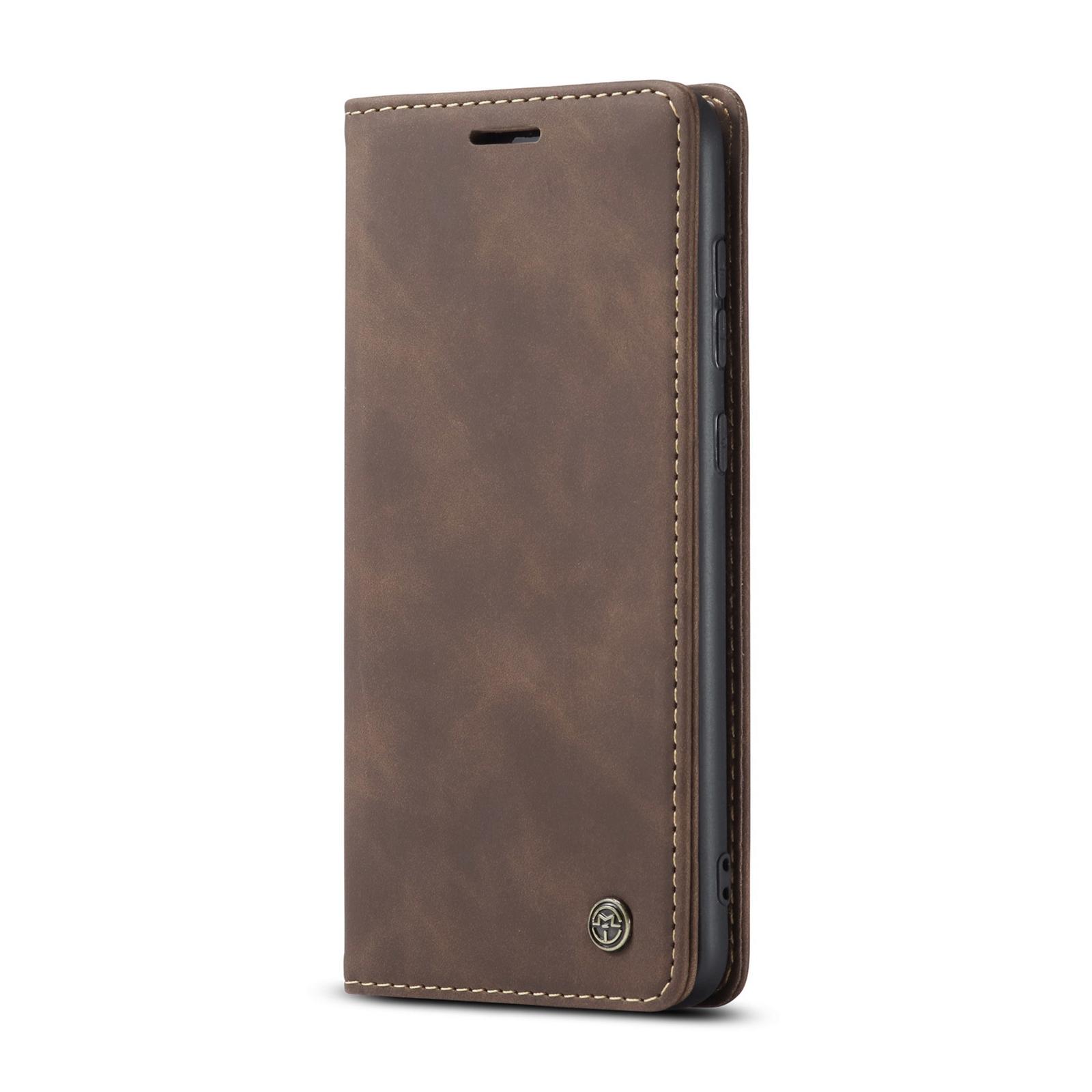For Samsung Galaxy S21 FE CaseMe 013 Multifunctional Horizontal Flip Leather Case, with Card Slot & Holder & WalletCoffee