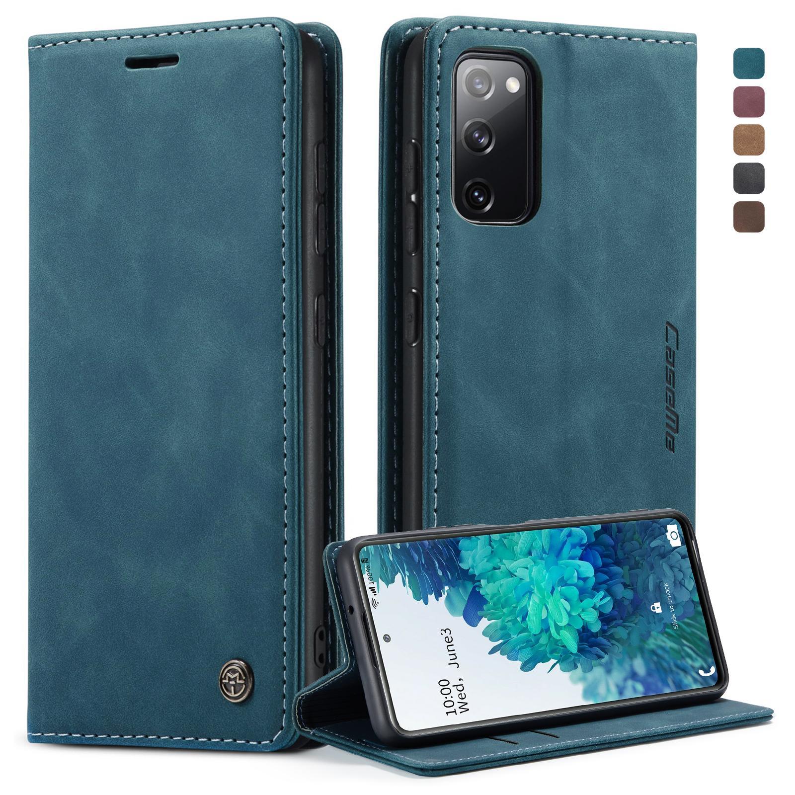 For Samsung Galaxy S21 FE CaseMe 013 Multifunctional Horizontal Flip Leather Case, with Card Slot & Holder & WalletCoffee
