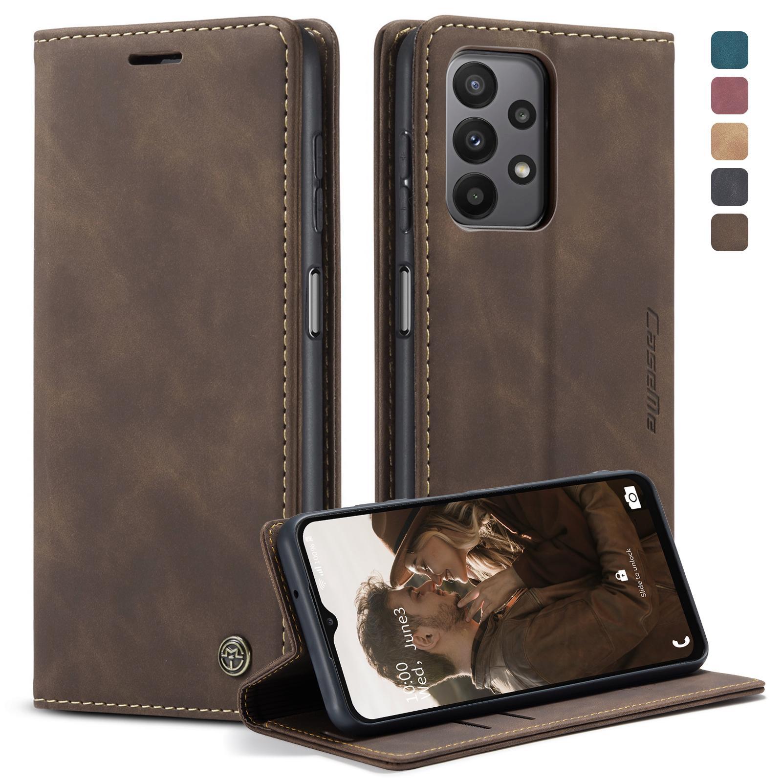 For Samsung Galaxy S21 FE CaseMe 013 Multifunctional Horizontal Flip Leather Case, with Card Slot & Holder & WalletCoffee
