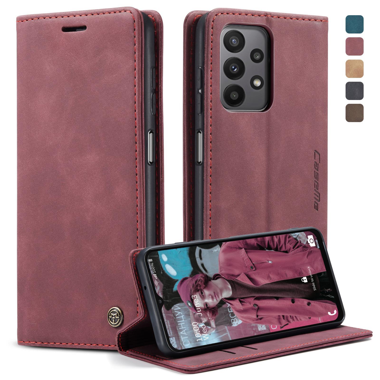 For Samsung Galaxy S21 FE CaseMe 013 Multifunctional Horizontal Flip Leather Case, with Card Slot & Holder & WalletCoffee