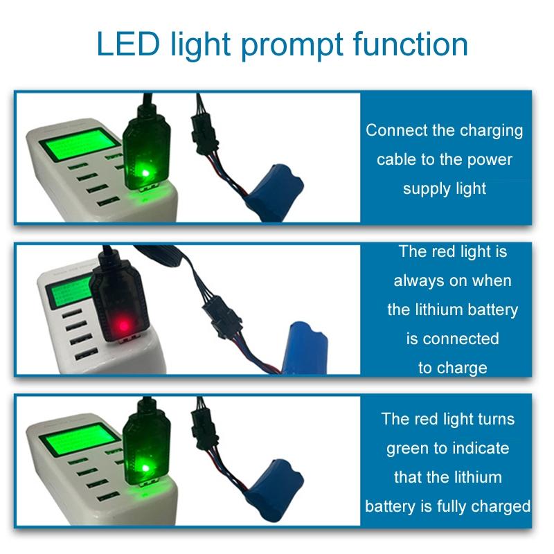 7.4V 18650 Lithium Battery USB Charging CableSM-4P