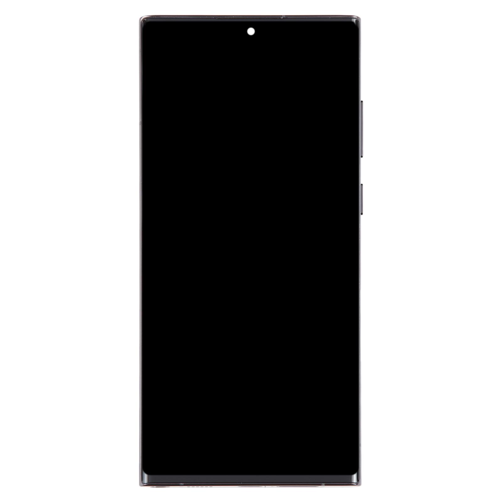 For Samsung Galaxy S22 Ultra 5G SM-S908U US Edition 6.78 inch OLED LCD Screen Digitizer Full Assembly with Frame Black