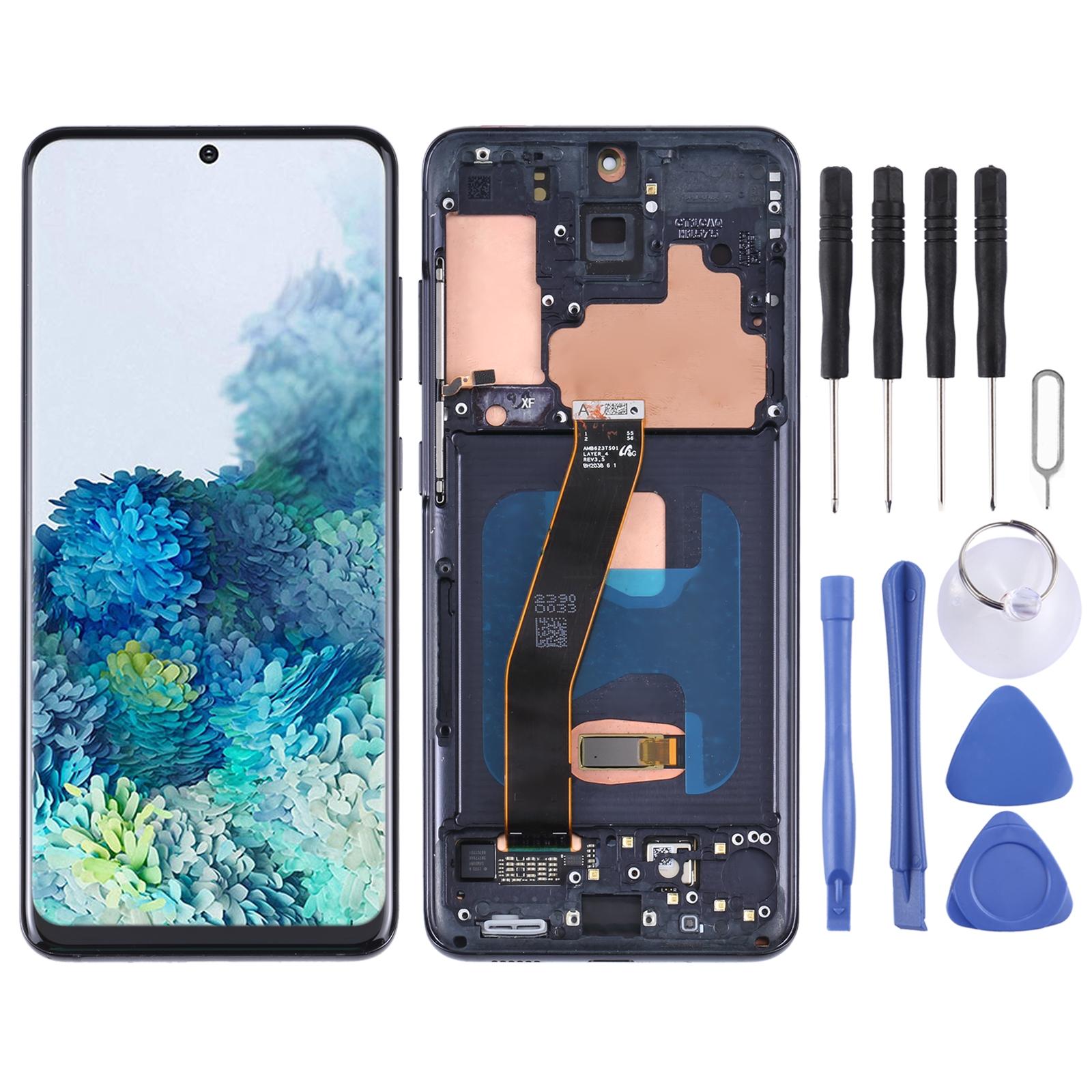For Samsung Galaxy S22 Ultra 5G SM-S908U US Edition 6.78 inch OLED LCD Screen Digitizer Full Assembly with Frame Black