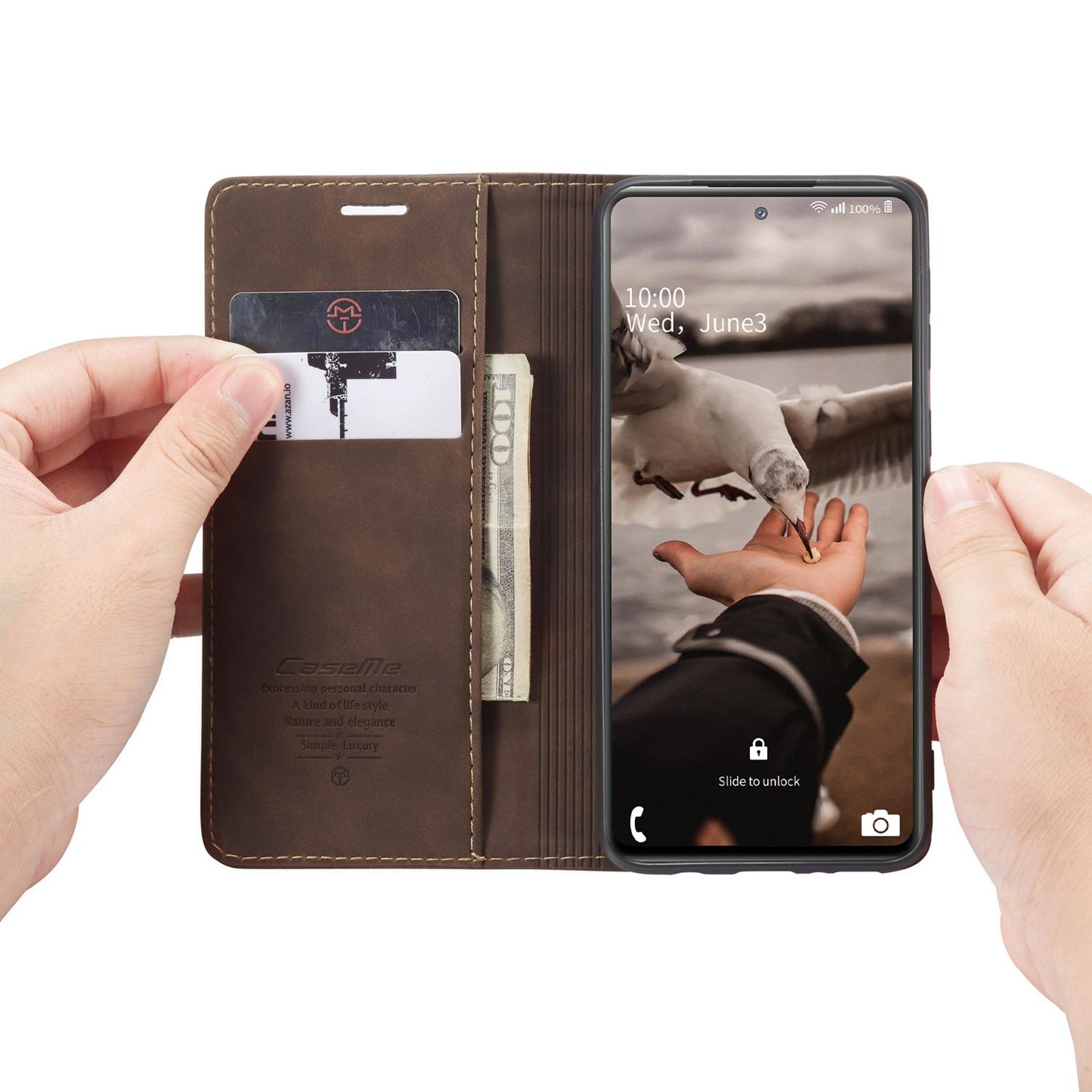 For Samsung Galaxy S20 FE CaseMe 013 Multifunctional Horizontal Flip Leather Case with Holder & Card Slot & WalletCoffee