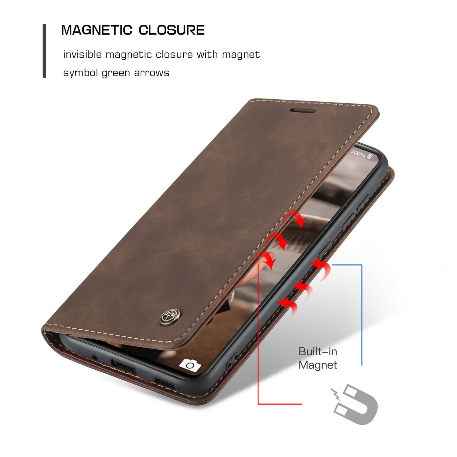 For Samsung Galaxy S20 FE CaseMe 013 Multifunctional Horizontal Flip Leather Case with Holder & Card Slot & WalletCoffee