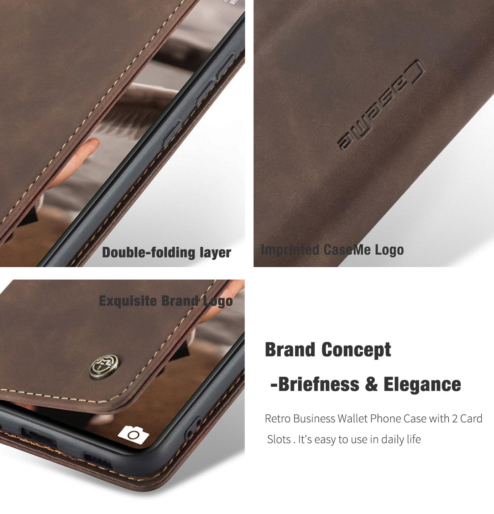 For Samsung Galaxy S20 FE CaseMe 013 Multifunctional Horizontal Flip Leather Case with Holder & Card Slot & WalletCoffee