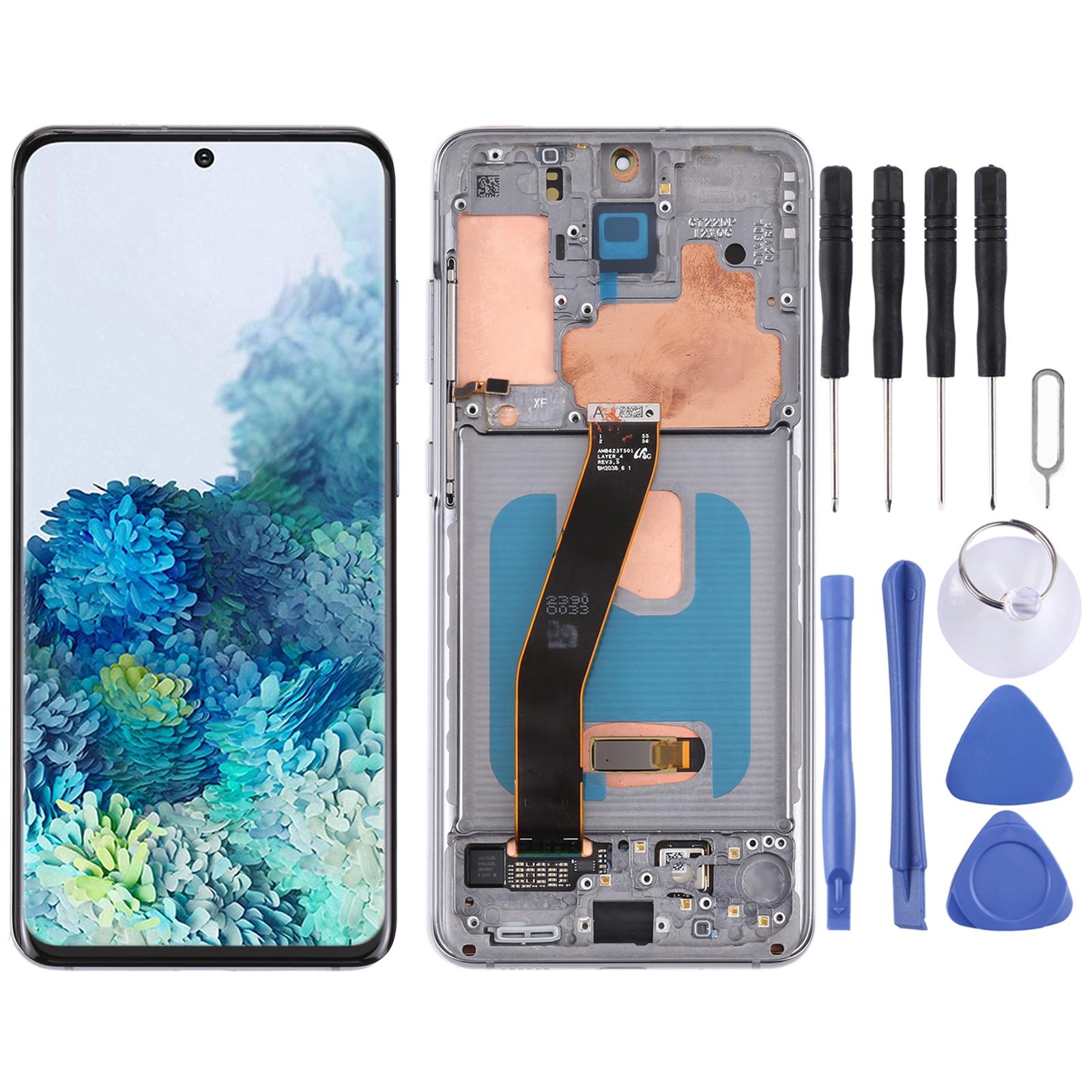 For Samsung Galaxy S22 Ultra 5G SM-S908U US Edition 6.78 inch OLED LCD Screen Digitizer Full Assembly with Frame Black