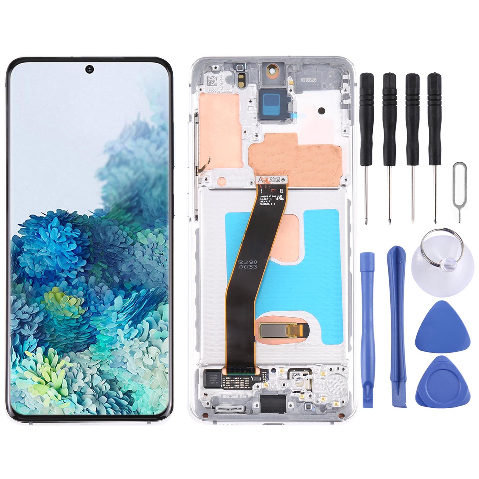 For Samsung Galaxy S22 Ultra 5G SM-S908U US Edition 6.78 inch OLED LCD Screen Digitizer Full Assembly with Frame Black