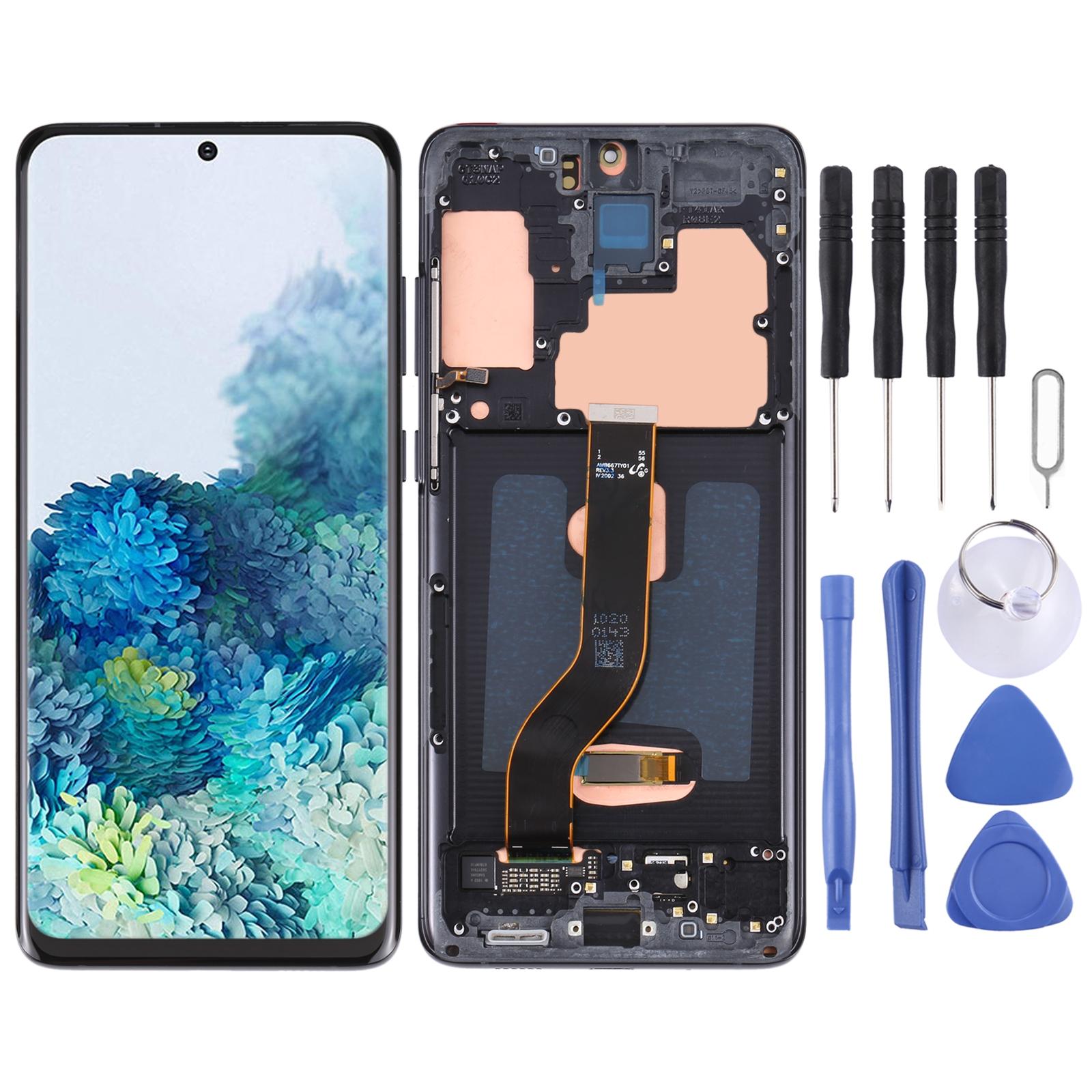 For Samsung Galaxy S22 Ultra 5G SM-S908U US Edition 6.78 inch OLED LCD Screen Digitizer Full Assembly with Frame Black