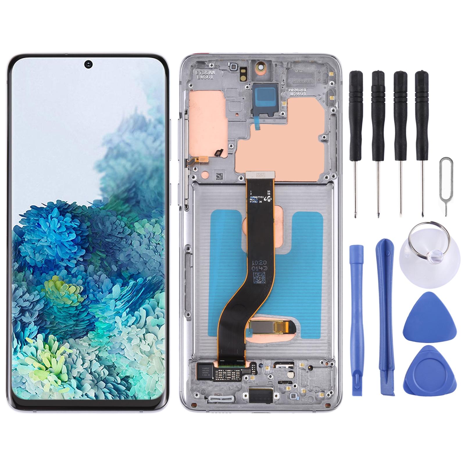For Samsung Galaxy S22 Ultra 5G SM-S908U US Edition 6.78 inch OLED LCD Screen Digitizer Full Assembly with Frame Black