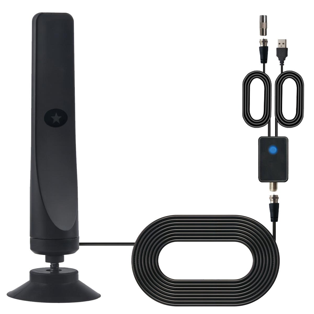 4K 1080P Indoor Digital TV Antenna For Local Channels 50 Miles Range With Amplifier Signal Booster