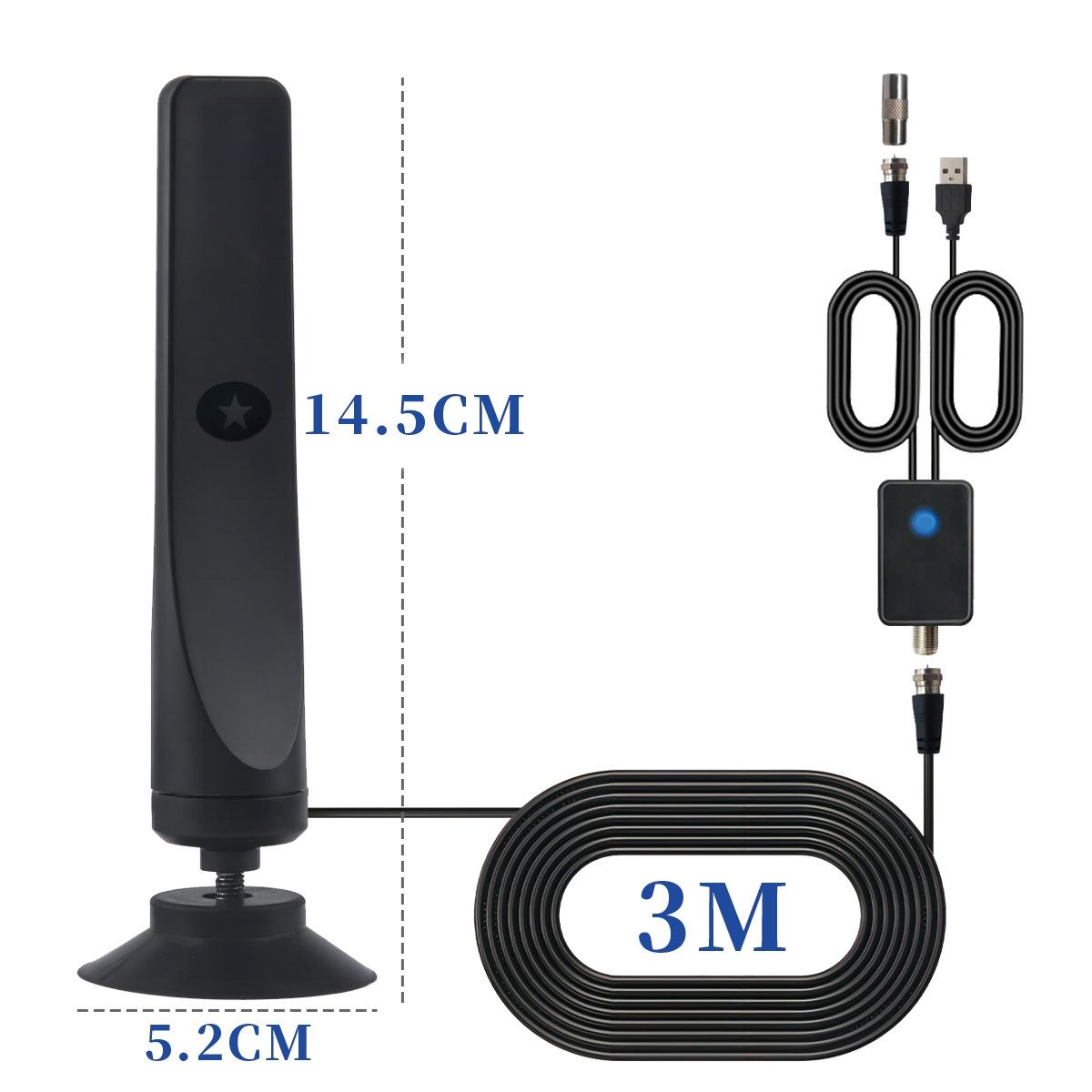 4K 1080P Indoor Digital TV Antenna For Local Channels 50 Miles Range With Amplifier Signal Booster