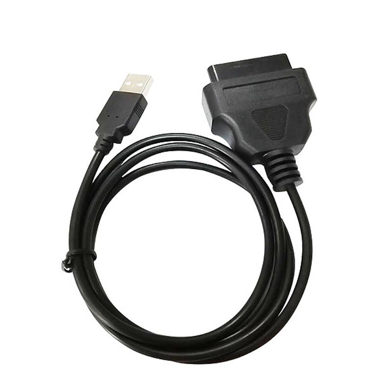 16pin usb am to obd2 female conversion cable car computer diagnostic cable