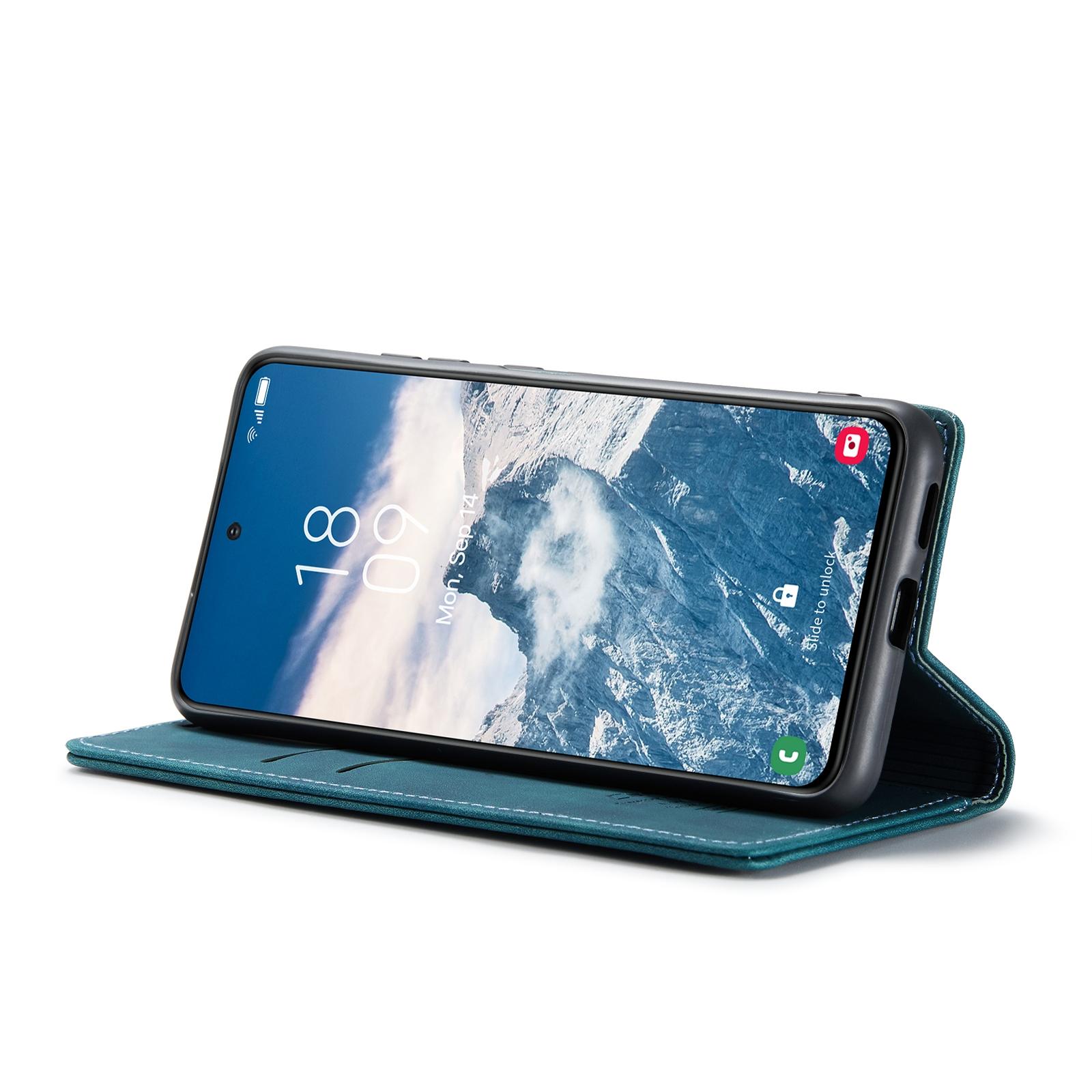 For Samsung Galaxy S24 FE 5G CaseMe 013 Multifunctional Horizontal Flip Leather Phone CaseBlue
