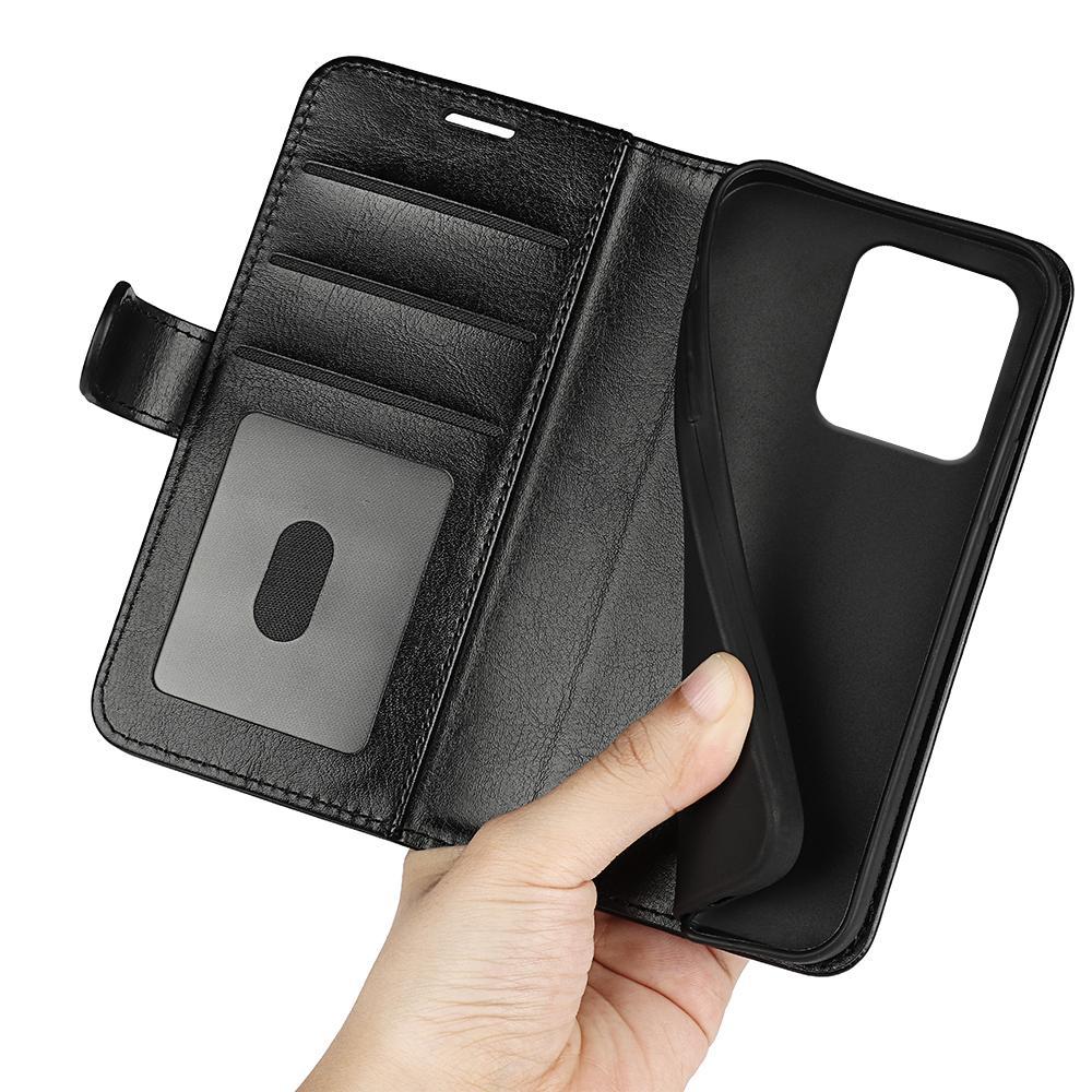 For Motorola Moto G 5G 2025 R64 Texture Horizontal Flip Leather Phone CaseBlack