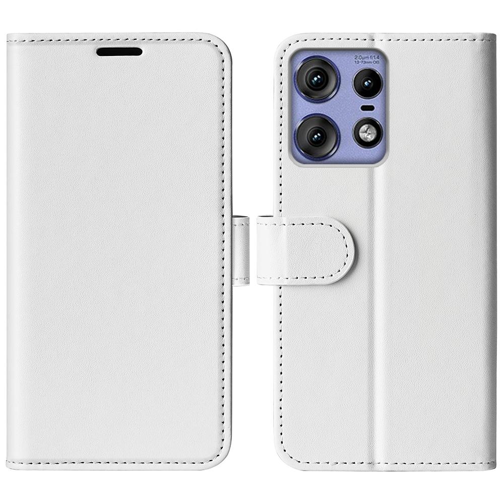 For Motorola Moto G 5G 2025 R64 Texture Horizontal Flip Leather Phone CaseBlack