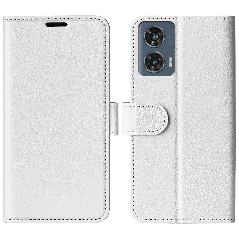 For Motorola Moto G 5G 2025 R64 Texture Horizontal Flip Leather Phone CaseBlack