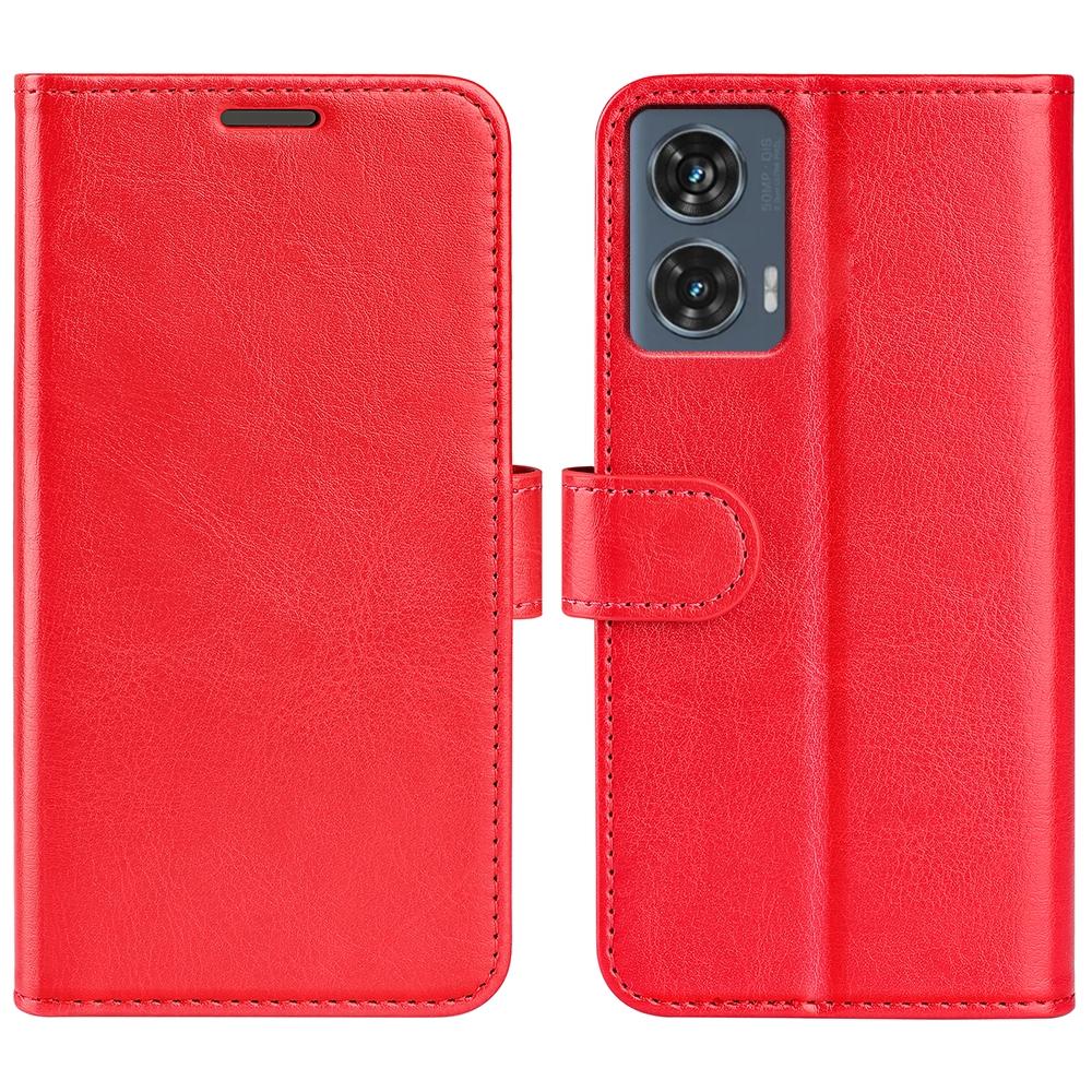 For Motorola Moto G 5G 2025 R64 Texture Horizontal Flip Leather Phone CaseBlack