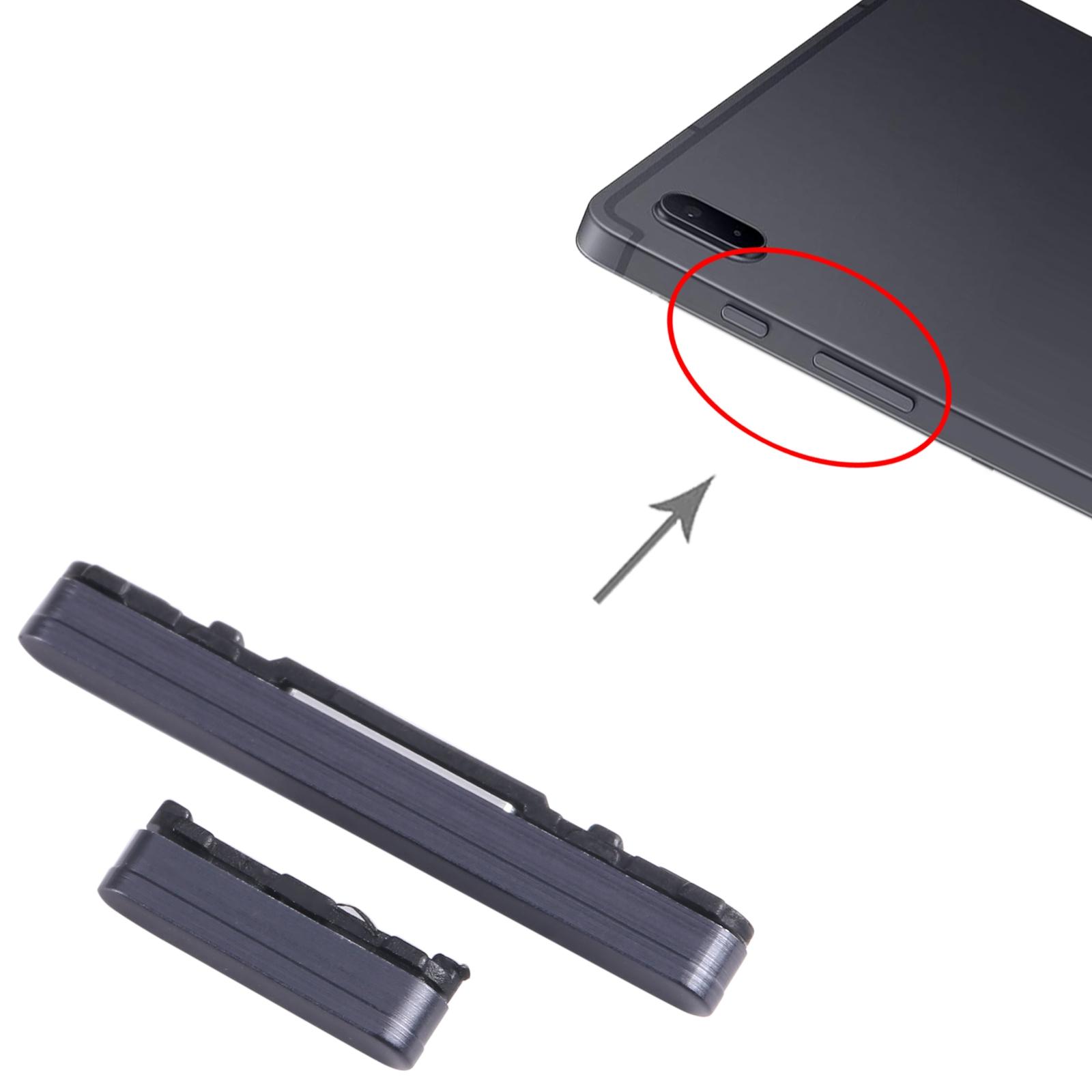 For Samsung Galaxy Tab S7 FE SM-T730-T733-T736B-T735 1set Original Power Button + Volume Control Button Black