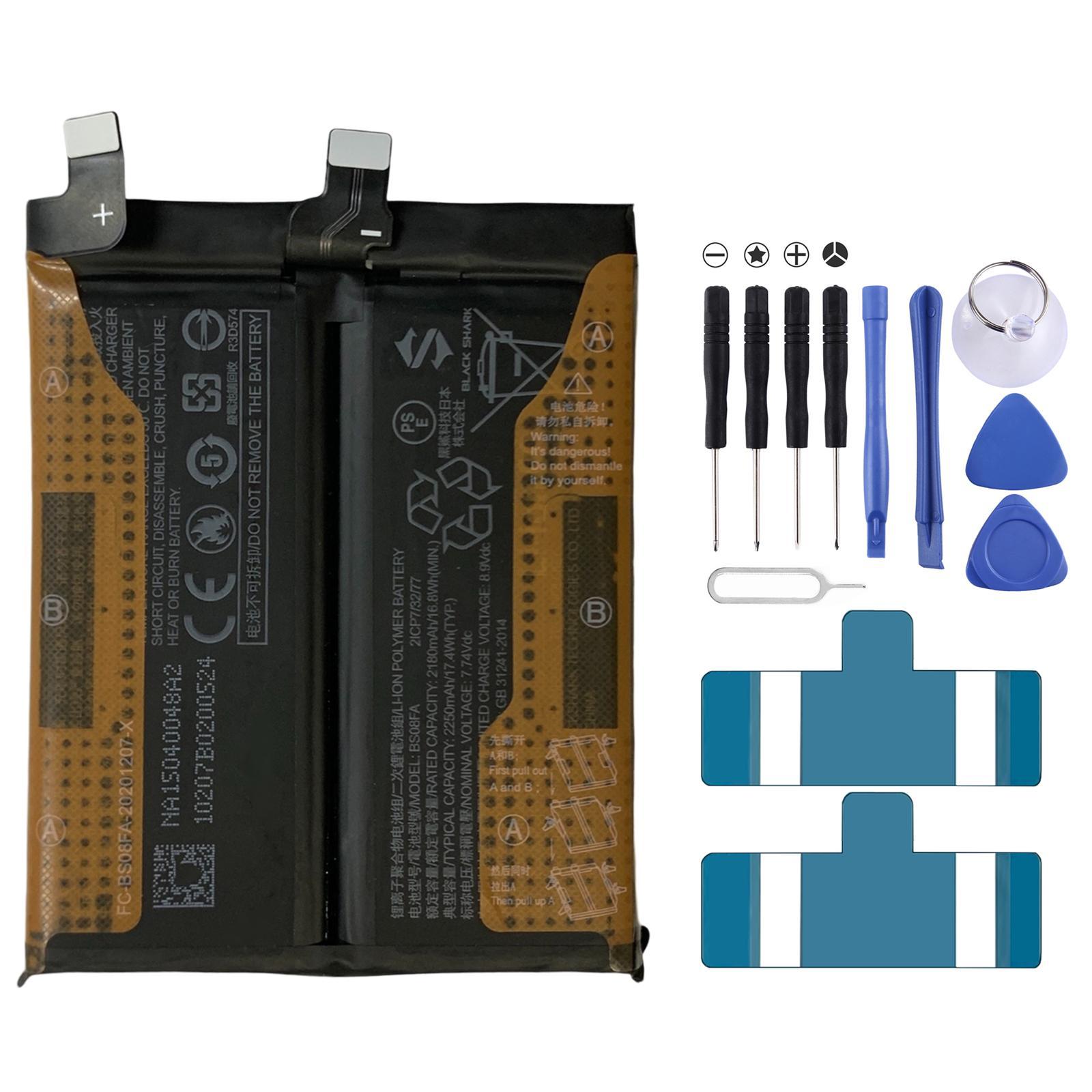 for xiaomi black shark 4 - 4 pro bs08fa 2250mah li-polymer battery replacement