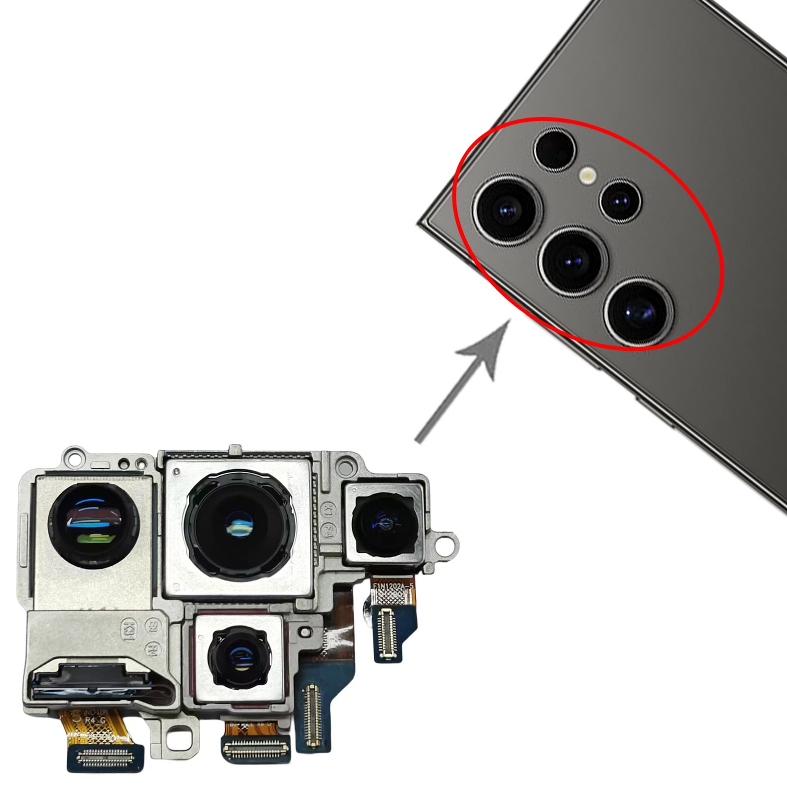 For Samsung Galaxy S24 Ultra SM-S928 Original Camera Set Telephoto + Periscope + Wide + Main Camera