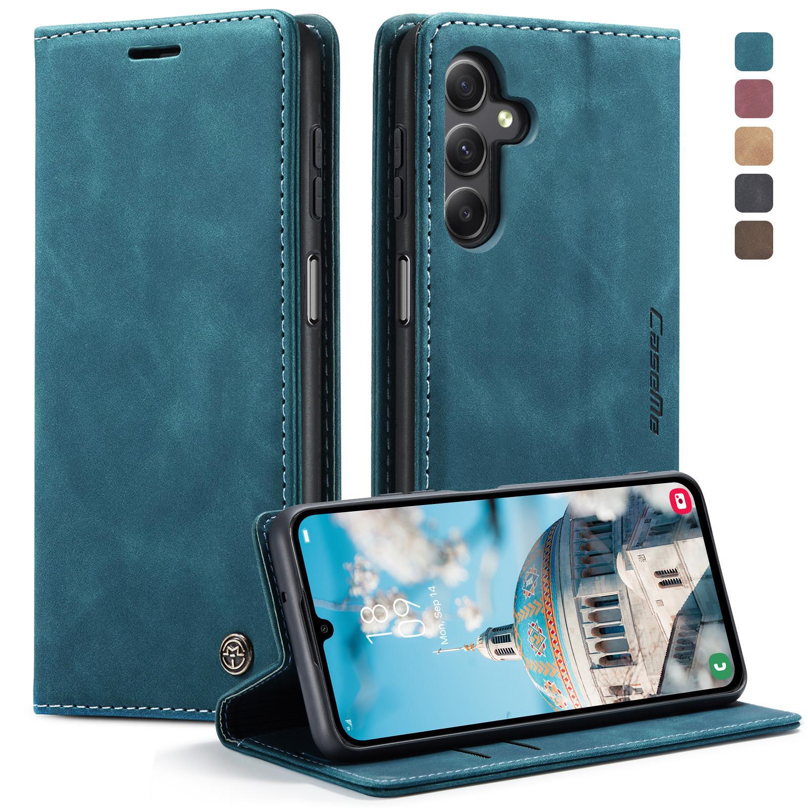 For Samsung Galaxy A15 5G CaseMe 013 Multifunctional Horizontal Flip Leather Phone CaseCoffee