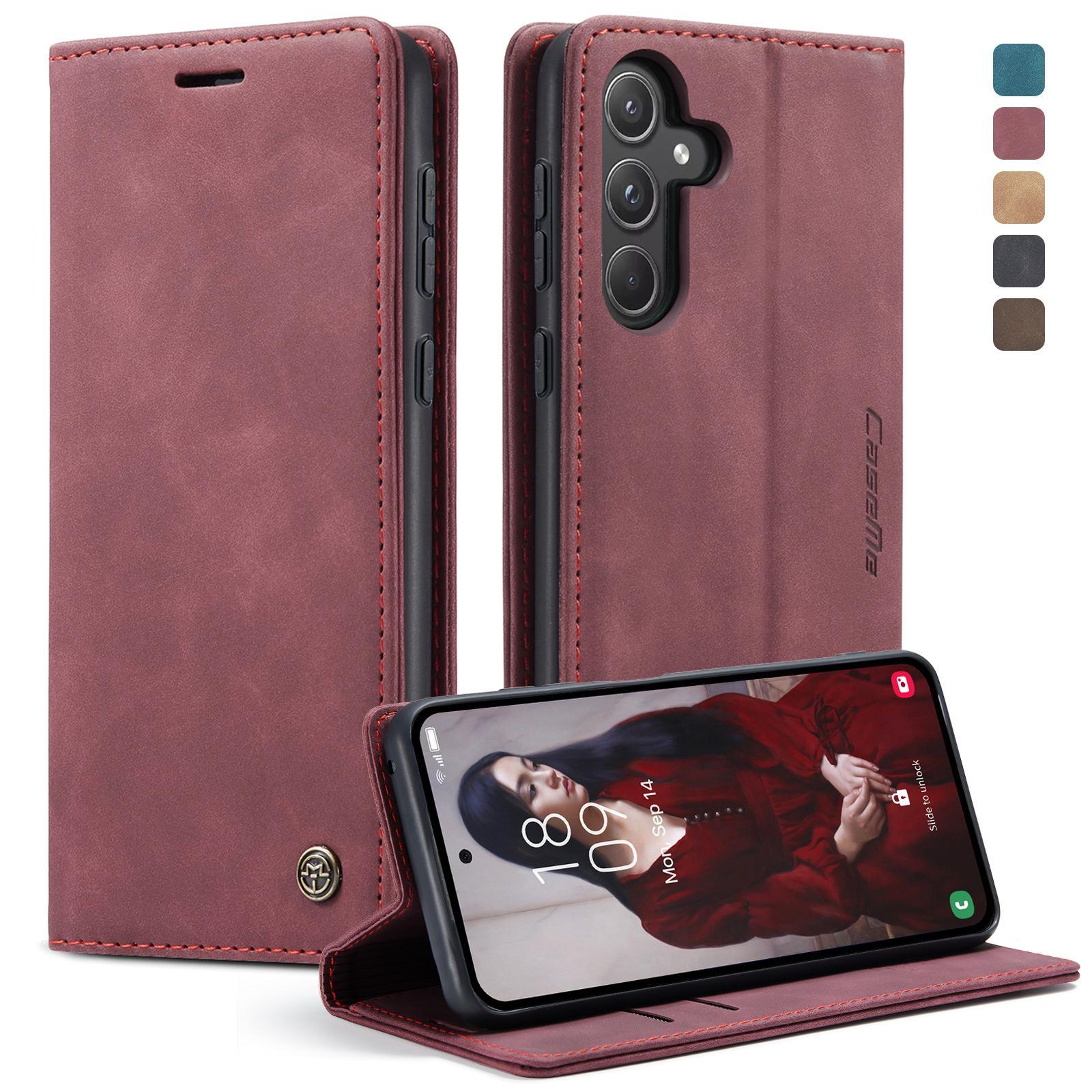 For Samsung Galaxy A15 5G CaseMe 013 Multifunctional Horizontal Flip Leather Phone CaseCoffee