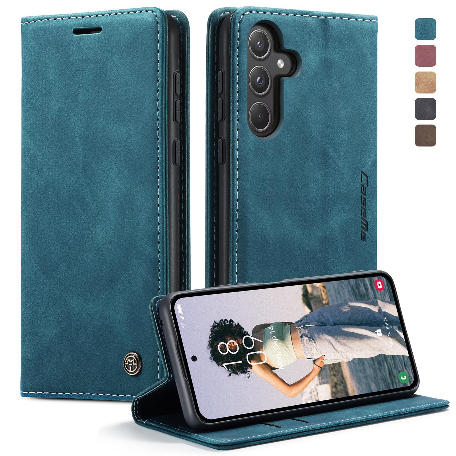 For Samsung Galaxy A15 5G CaseMe 013 Multifunctional Horizontal Flip Leather Phone CaseCoffee