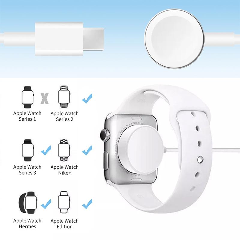 1m USB-C - Type-C Magnetic Fast Charger Charging Cable for Watch Apple Series Ultra-8-7-6-SE-SE2-5-4-3-2