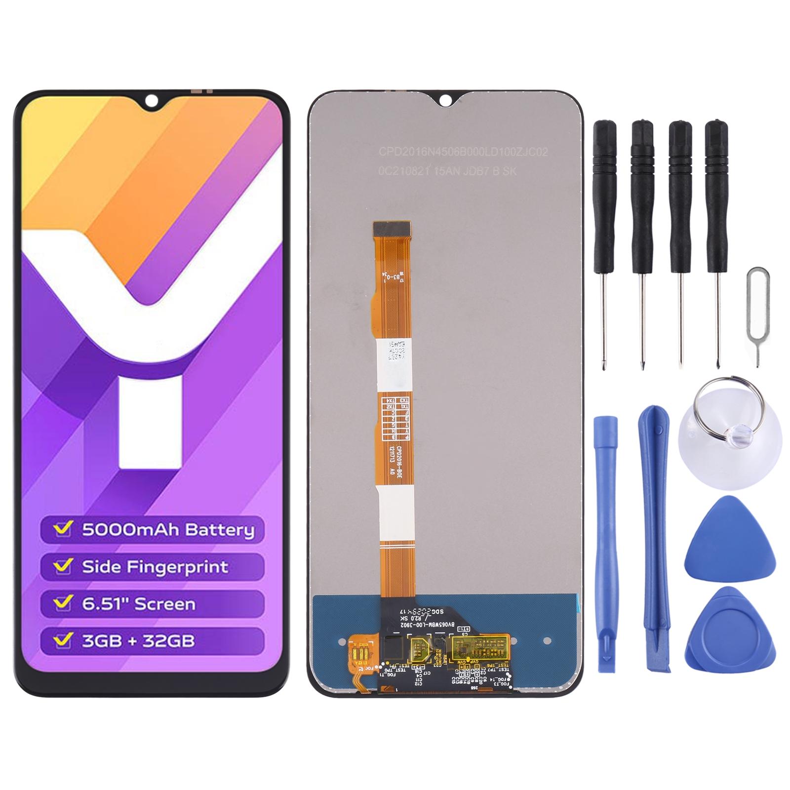 LCD Screen and Digitizer Full Assembly for Vivo Y21s - Y21 - Y21a - Y21e - Y21T - Y21G - Y33e - Y33s 5G - Y32 - Y01 - Y02s - Y16 V2111 V2110