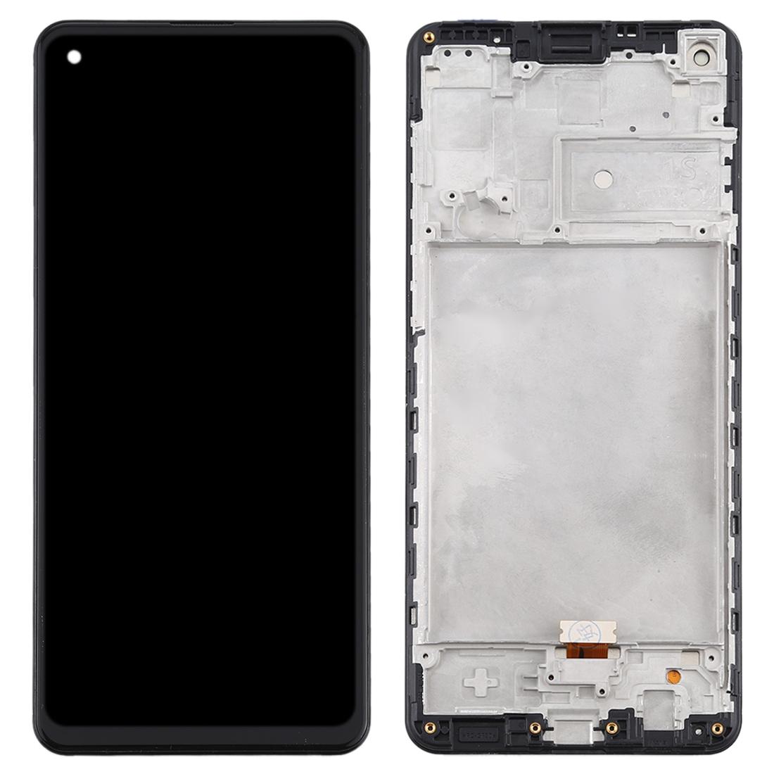 OEM LCD Screen for Samsung Galaxy A21s - SM-A217 Digitizer Full Assembly with Frame Black
