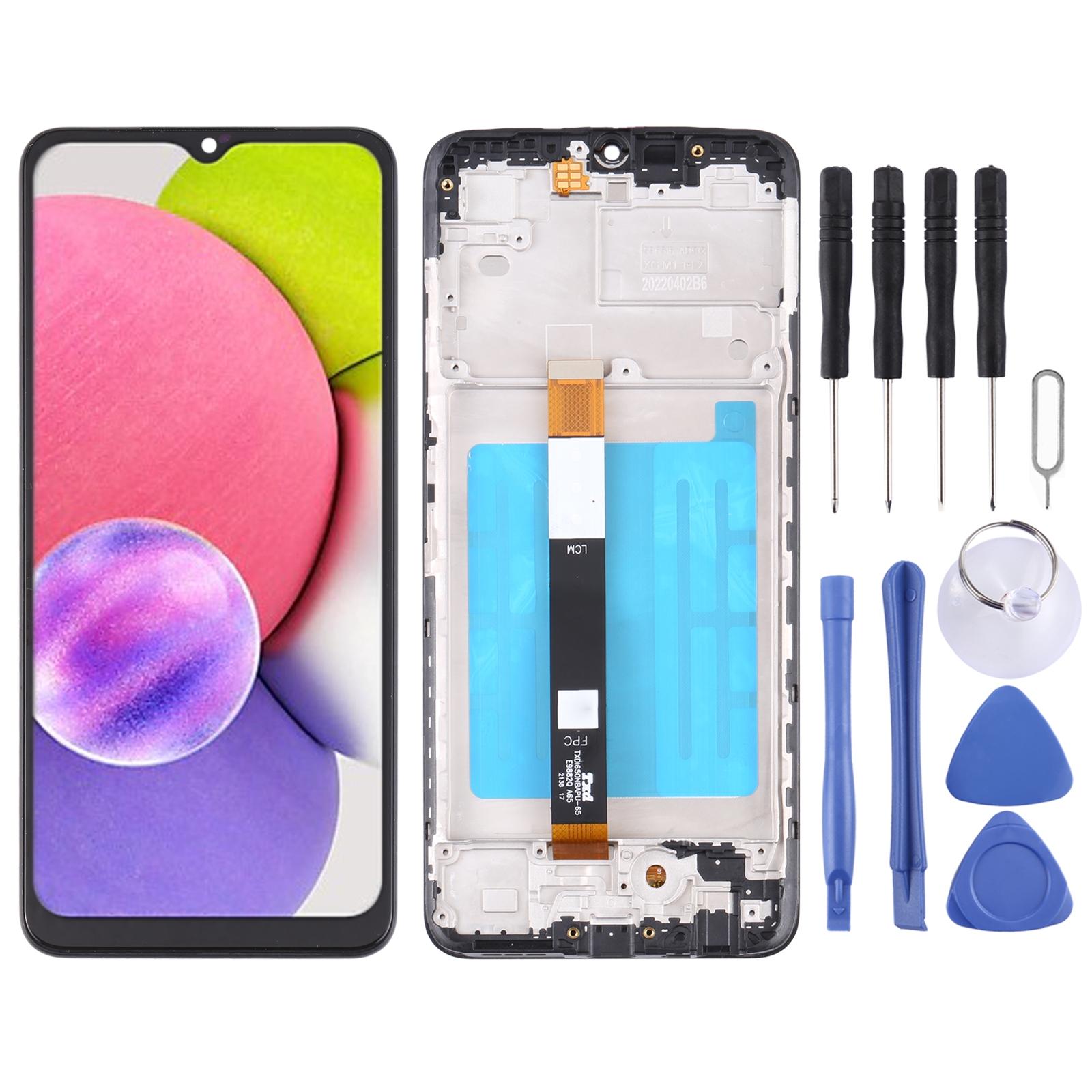 OEM LCD Screen for Samsung Galaxy A21s - SM-A217 Digitizer Full Assembly with Frame Black