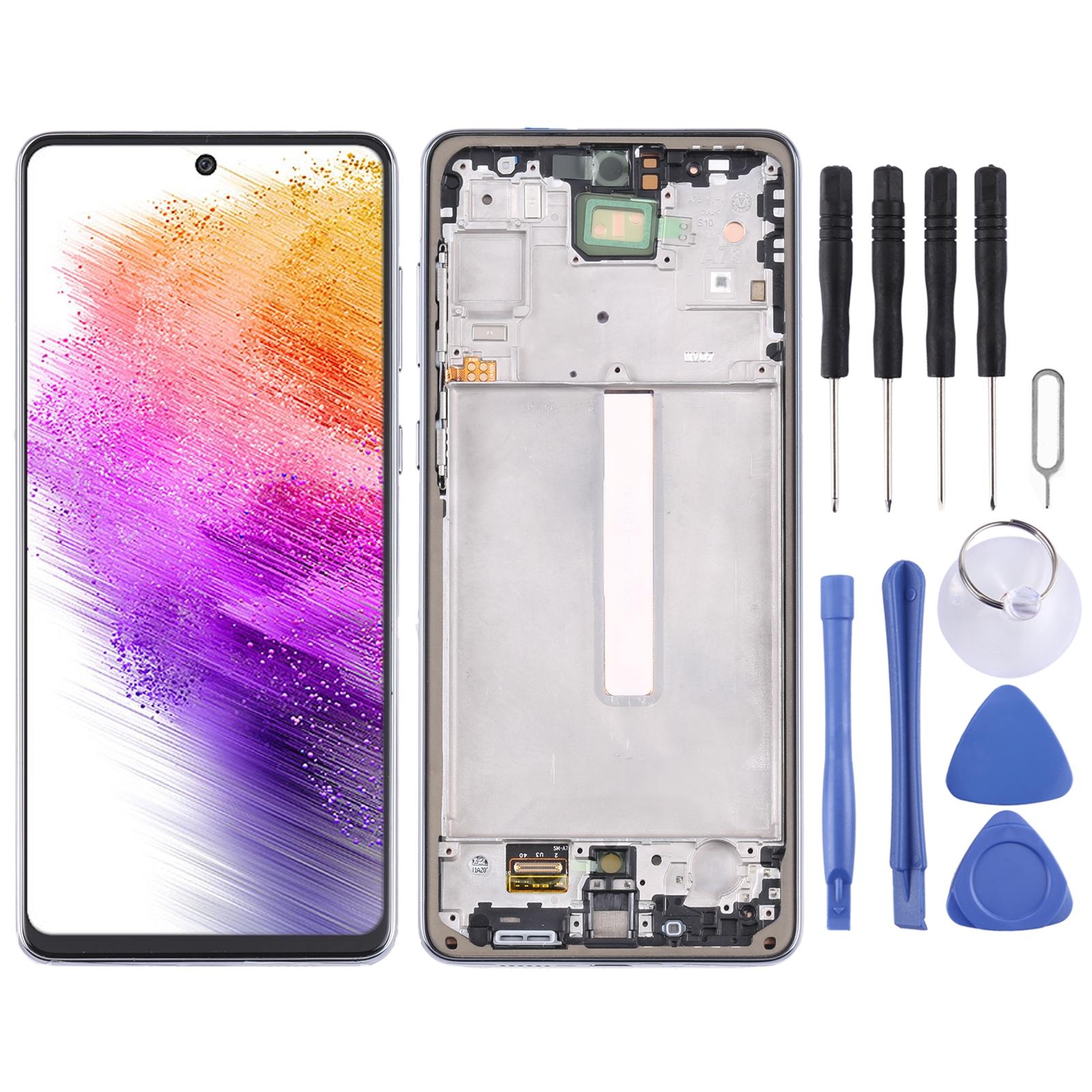 OEM LCD Screen for Samsung Galaxy A21s - SM-A217 Digitizer Full Assembly with Frame Black