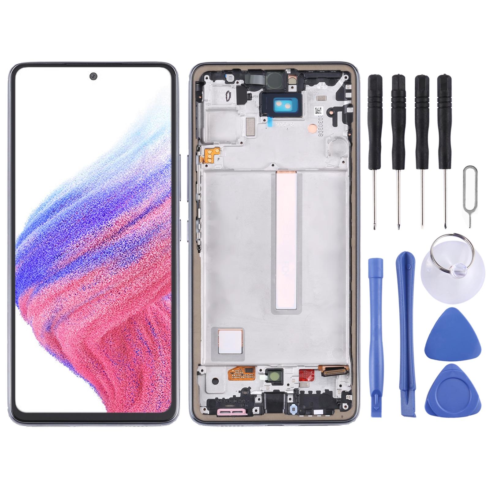 OEM LCD Screen for Samsung Galaxy A21s - SM-A217 Digitizer Full Assembly with Frame Black