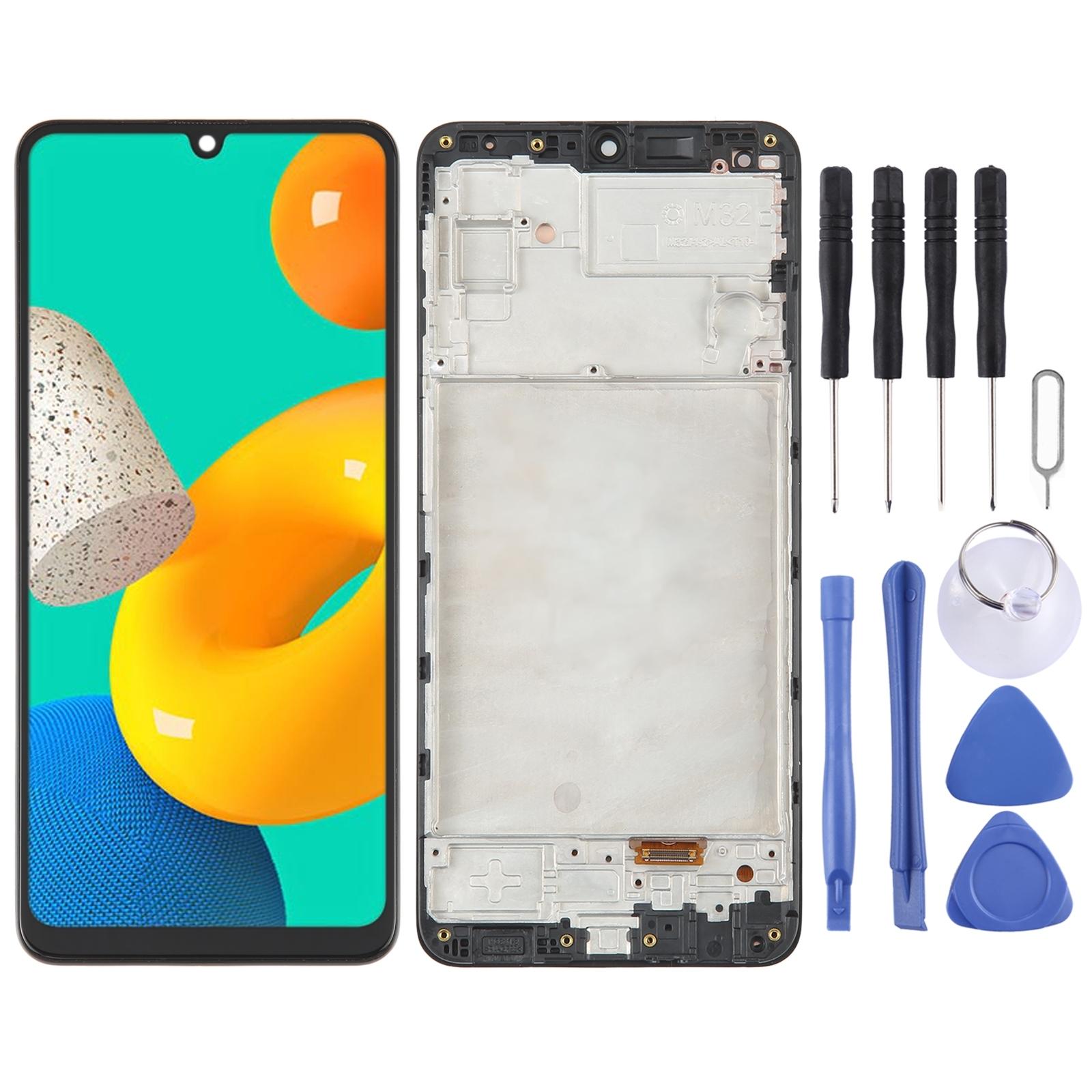 OEM LCD Screen for Samsung Galaxy A21s - SM-A217 Digitizer Full Assembly with Frame Black